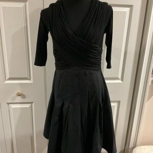 Tadashi Shoji Black Long Sleeve Dress